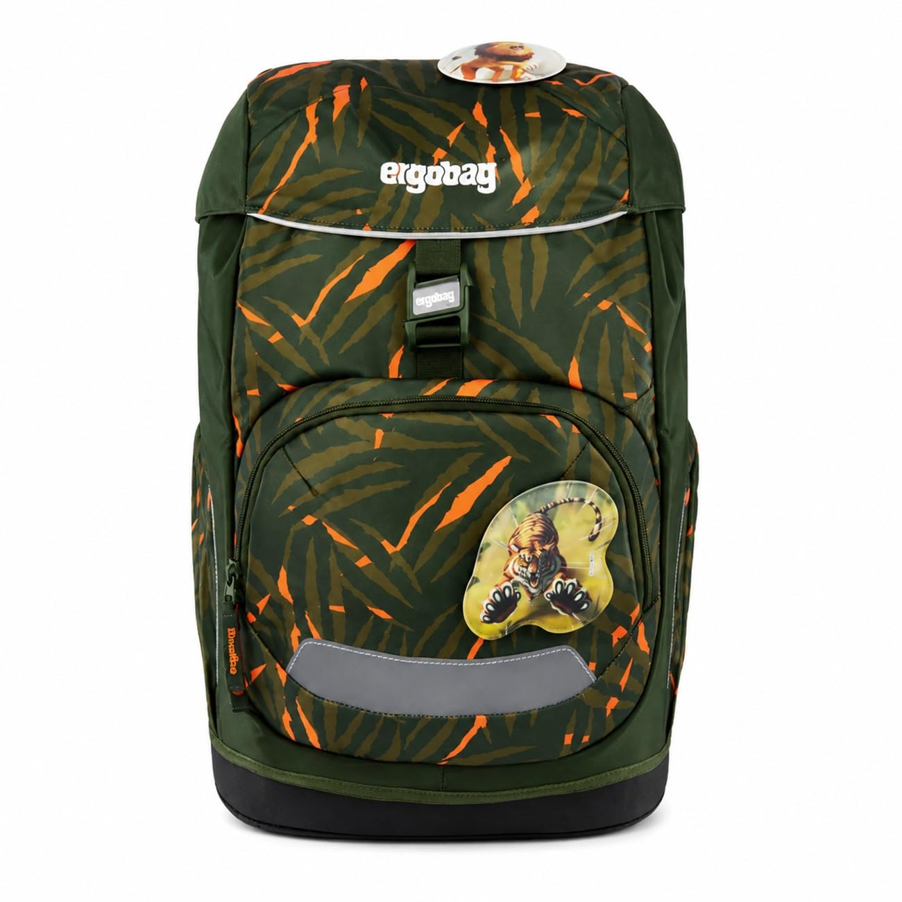 ergobag Flexibel, ergonomisch, leicht, 24 Liter, für Mädchen und Jungen, Exbeardition - Oliven, Einheitsgröße, schulrucksack