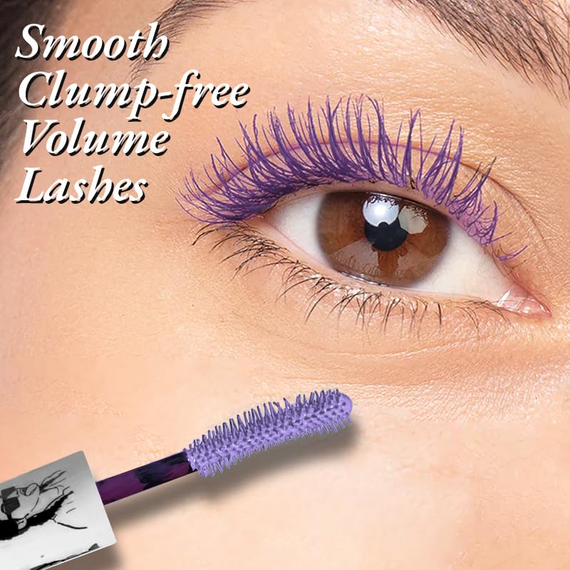 Image of Elitty Pop Colored Lush Lashes Mascara - Ok Boomer (Lilac), Waterproof, Smudge proof, Curling and lengthening, Infused with Witch Hazel and Almond Oil, Vegan & Cruelty Free -5 ML Each