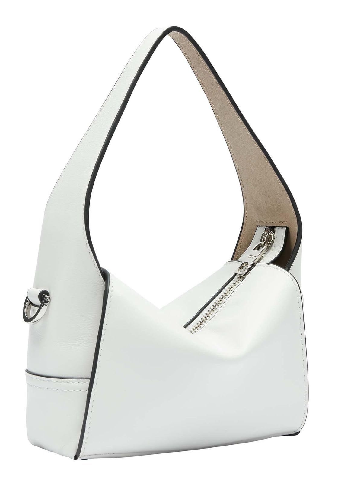 Liebeskind Berlin Women's XS Lou 2 Calf Optic Arctic Hobo, Arctic