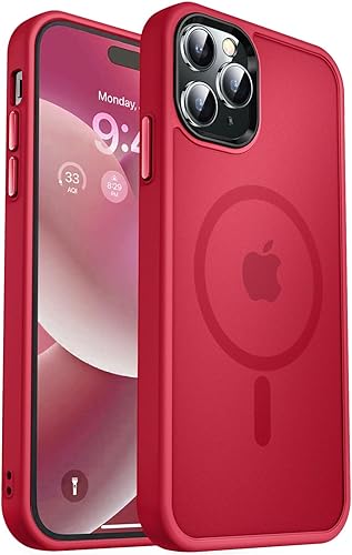 Vista 1333 de MOCCA - Funda magnética resistente para iPhone 11 de 6.1 pulgadas, compatible con MagSafe, protector de pantalla de vidrio + protector de lente