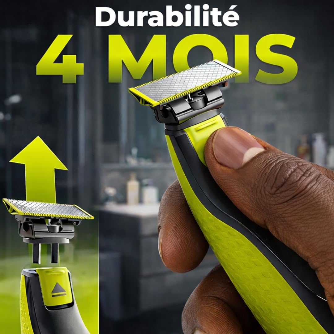 Lot 8 Lames de Rechange RazorBlade pour Rasoir Électrique comptatible OBlade QP220 QP2824 QP2724 QP2520 QP2630 QP65XX One Blade Lame en Acier Inoxydable remplacement pour Rasoirs Tondeuse Rasage lama