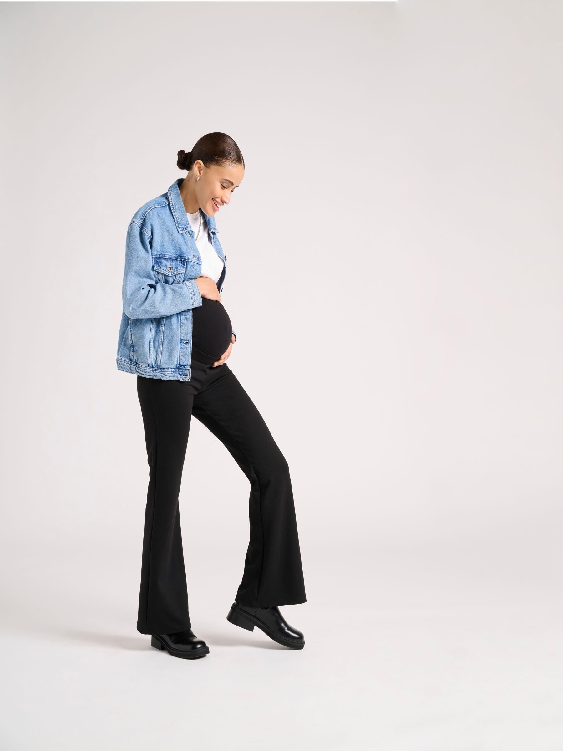 OLMFEVER Stretch Flaired Pants Jrs, Nero, S