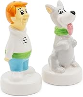 Vista 3 de Silver Buffalo The Jetsons George and Astro - Salero y pimentero de cerámica