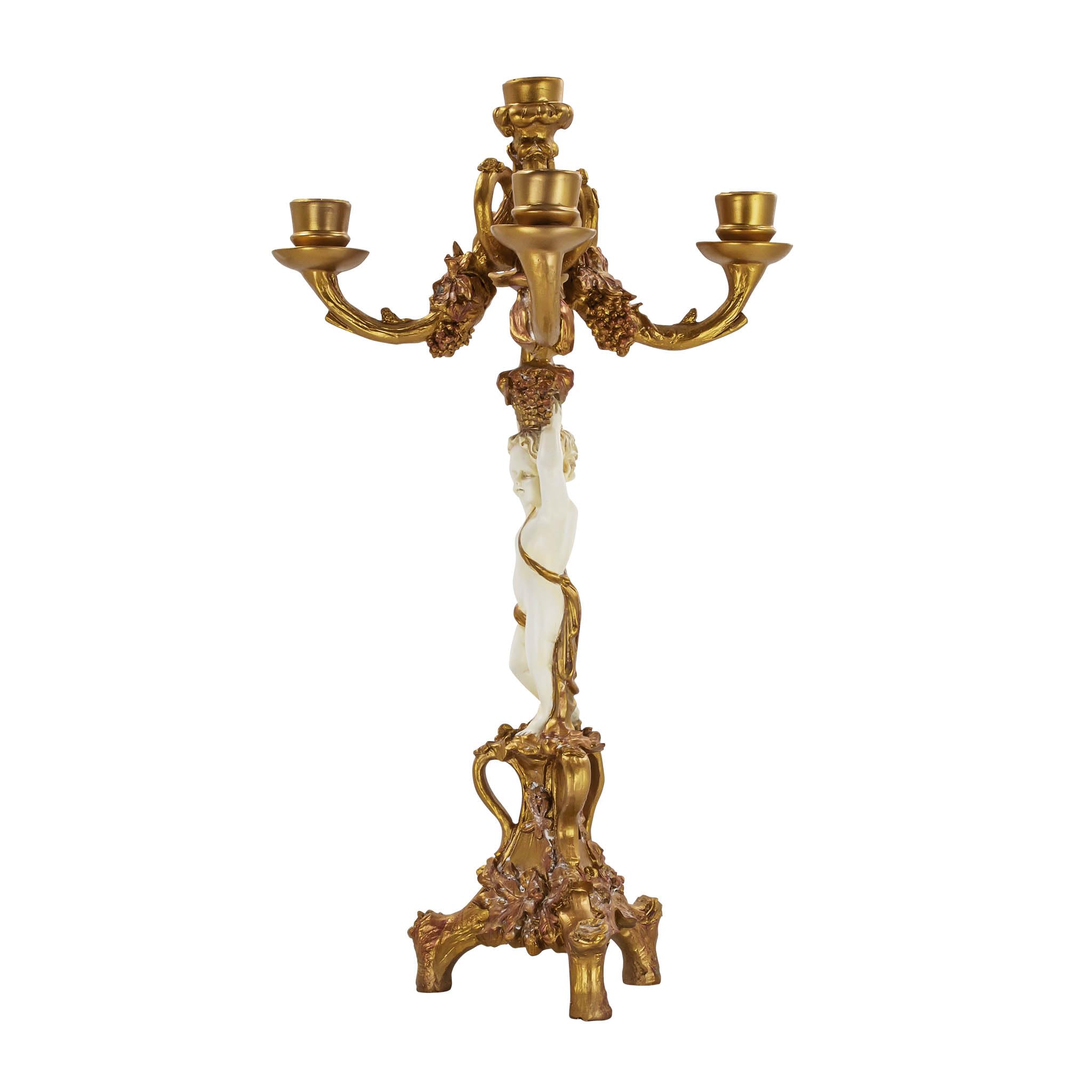 Design Toscano Candélabre la récolte du chérubin (jeu de 2)