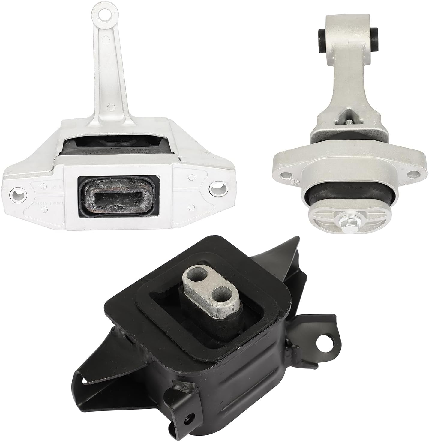 SCITOO Engine Motor Mount and Transmission Mount and Torque Strut Mount Set Fit 2017-2018 for Hyundai Elantra Replace 21810F2000 21950F2000 21830F9100