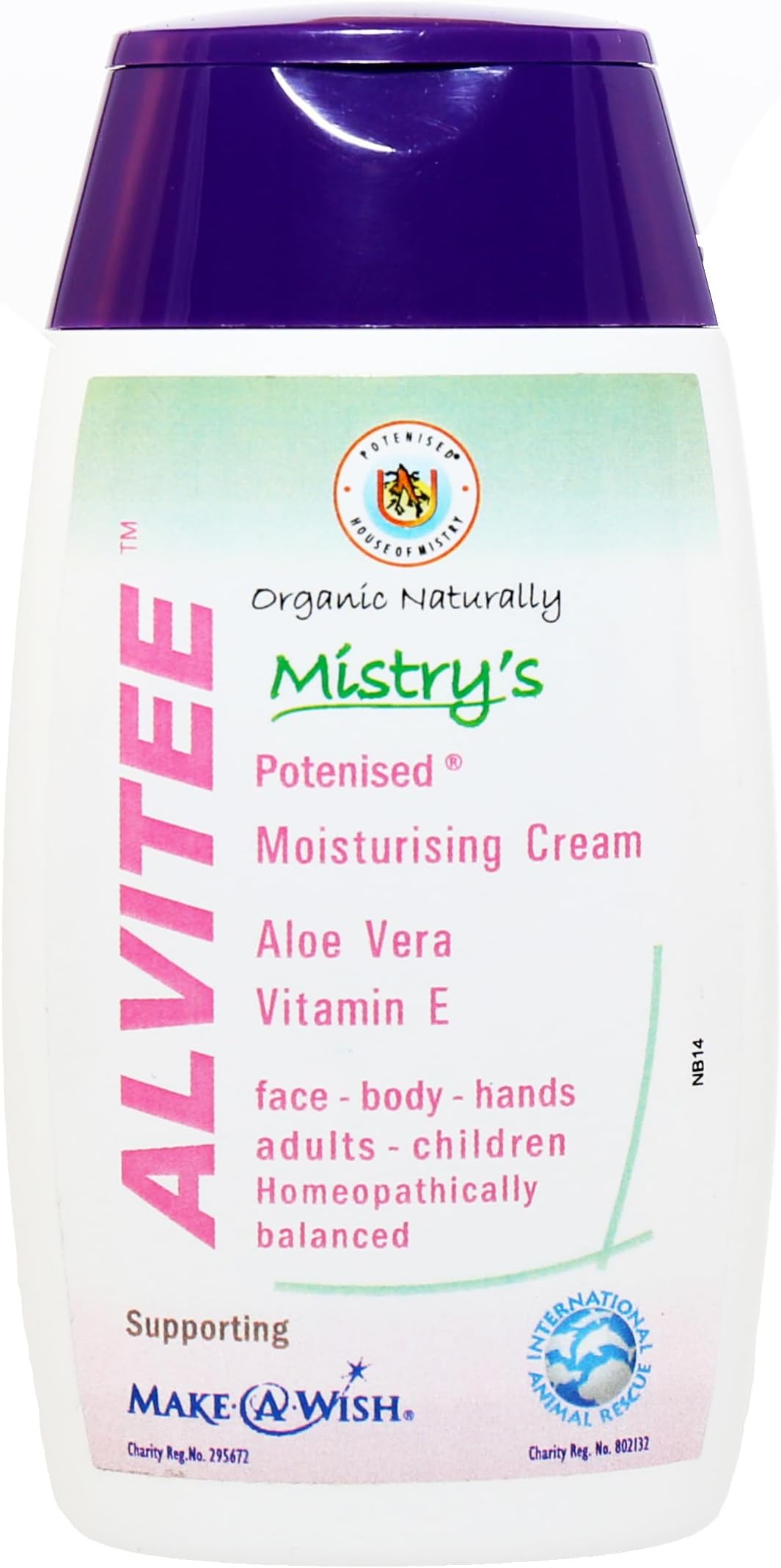 Natural Organic Alvitee Face Moisturising Cream