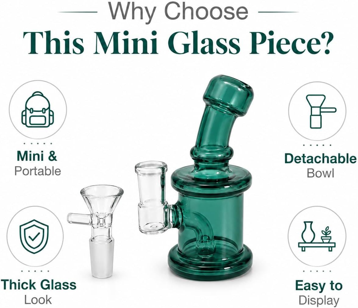 Tobacco Pipe, Handmade Pipe for Smoking,Perfect Beginner Pipe Kit for Smoking,Gift Set and Accessories(Green)