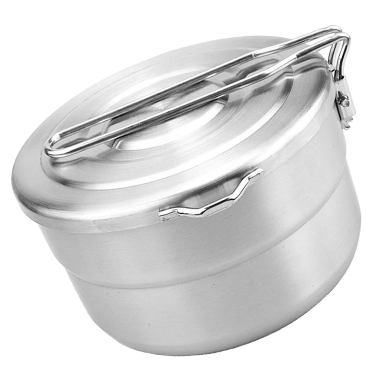 Ipetboom Portapranzo Rotondo in Acciaio Inox 304 Argento, 1 Pezzo