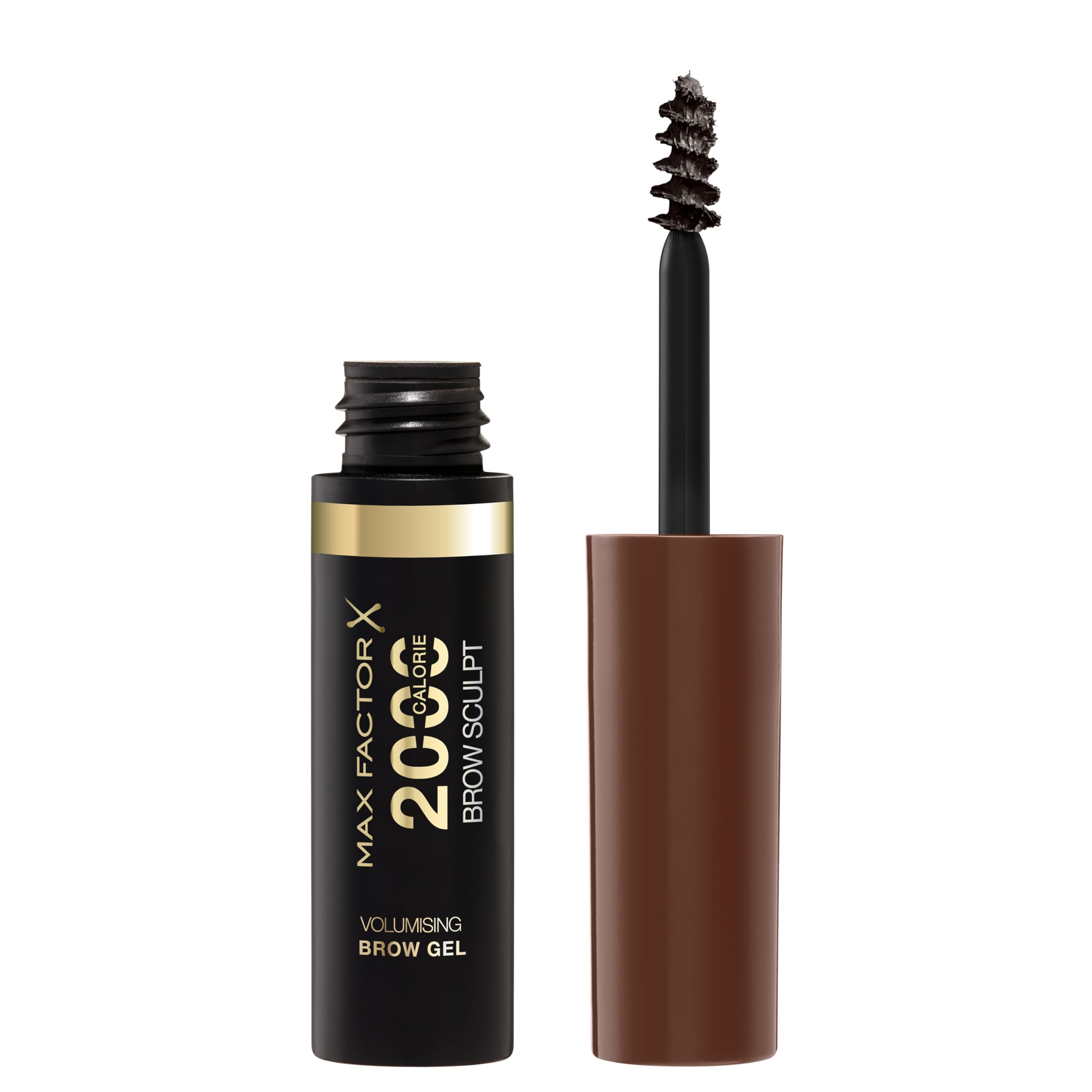 Max Factor 2000 Calorie Volumising Brow Sculpt Gel, Long-Lasting, Plumped & Fuller-Looking Brows, Waterproof, Smudge-Proof