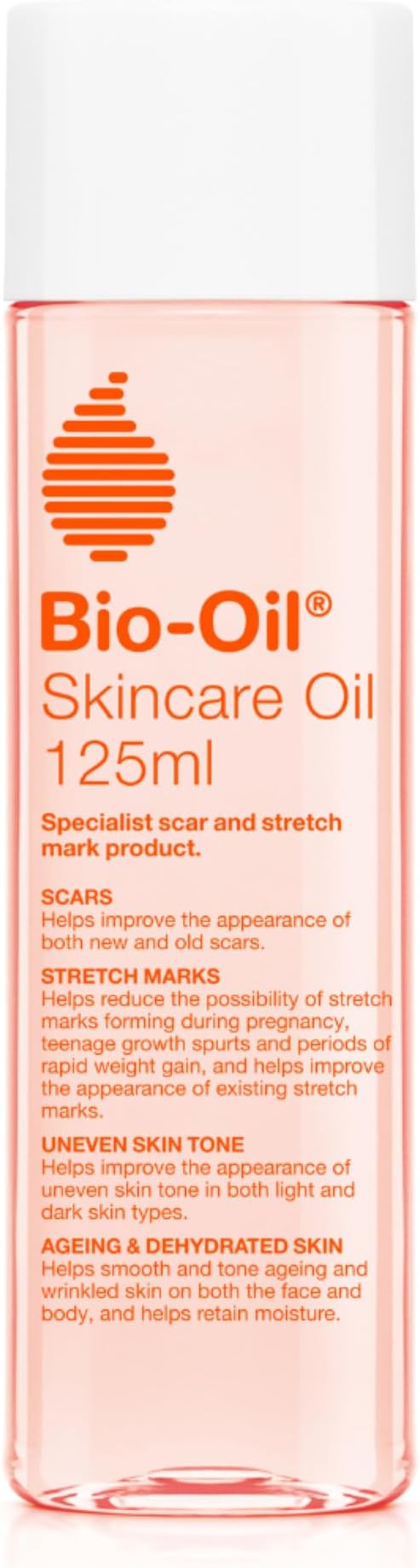 Bio-Oil-125ml, Skincare that Reduces Appearance of Stretch Marks & Scars