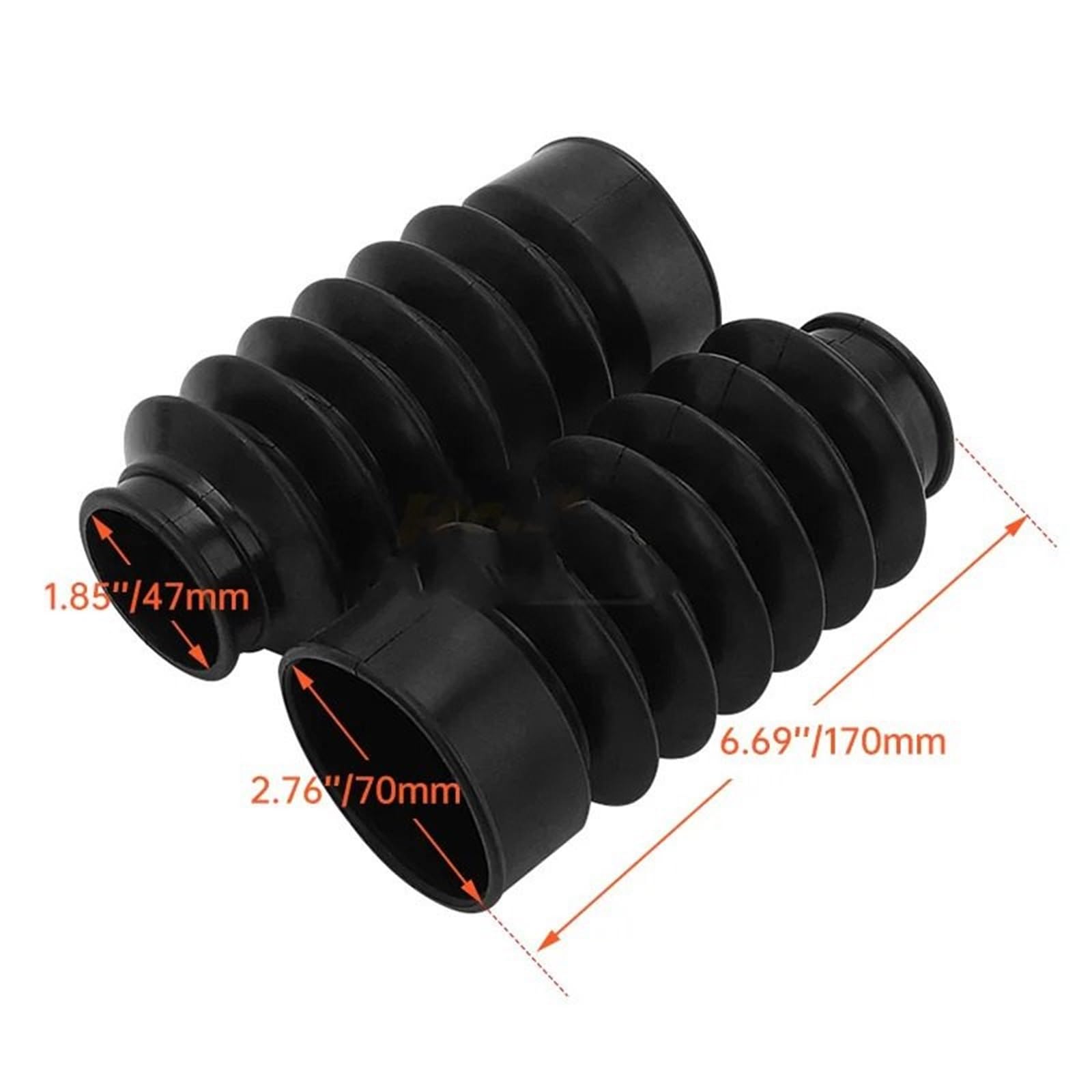 Osłona widelca motocyklowego z gumy, osłona przednia, ochraniacz butów, pasuje do Harley Sportster X48 z 47 mm