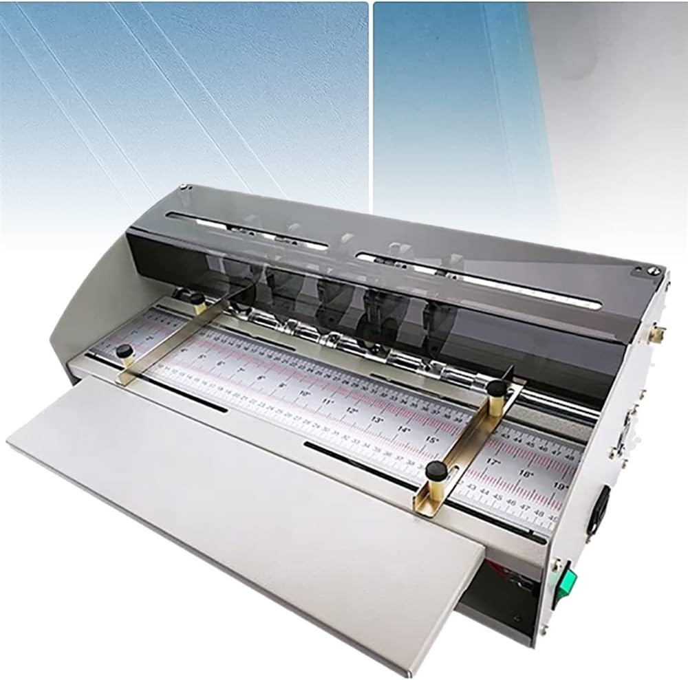Machine À Rainurer Électrique 3 en 1, Raineur-Découpeur De Papier 460 Mm, Perforateur - Idéale pour Les Documents en Creux, Cartes, Photos, Invitations - Options EnvXEMBJ17437