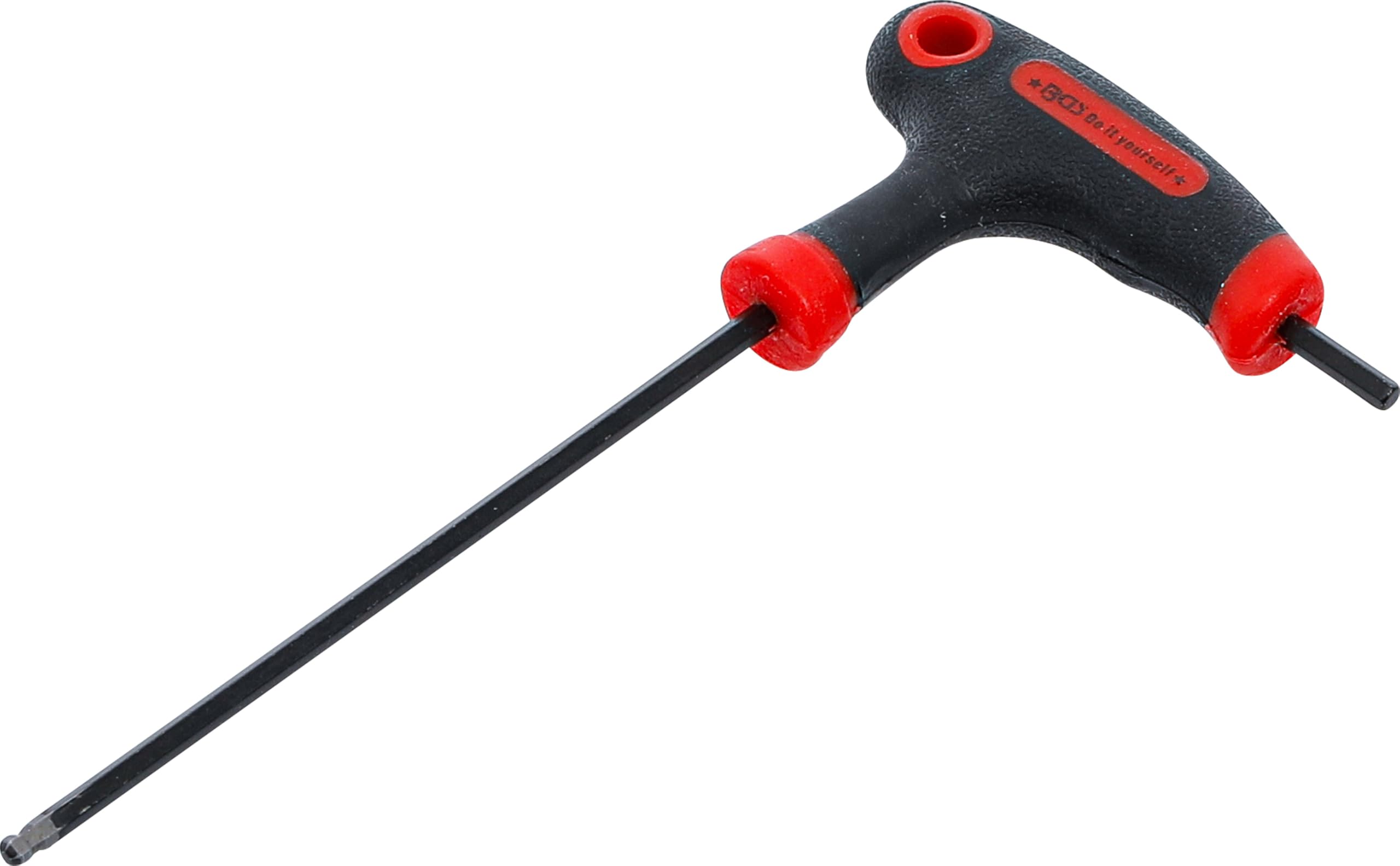 BGS Diy 7882-3 | T-Handle L-Type Wrench | internal Hexagon / internal Hexagon with Ball Head | 3 mm
