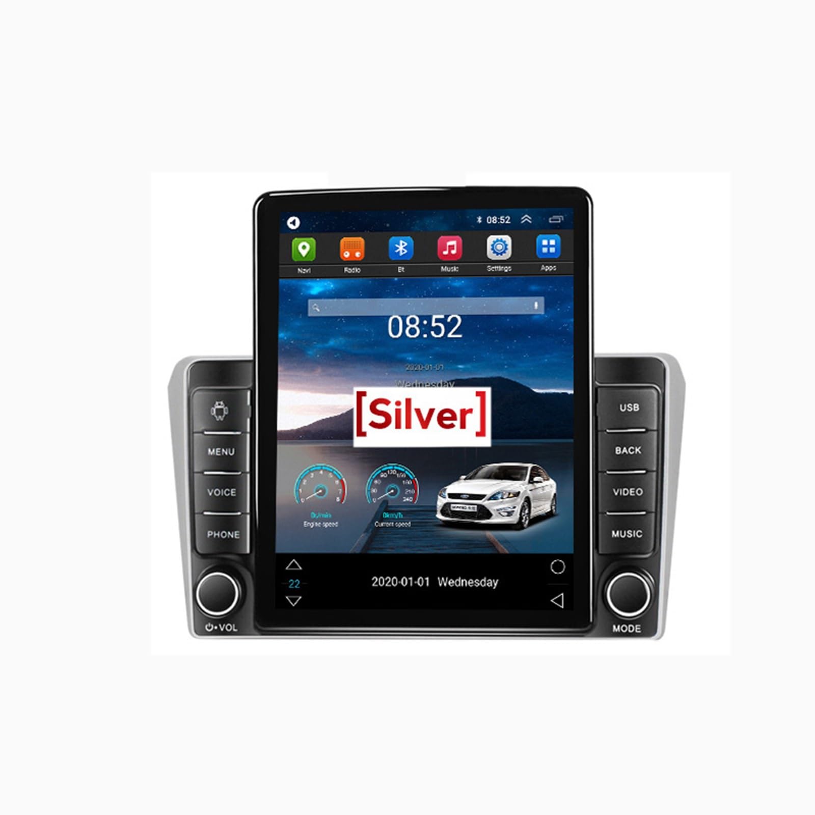 Autoradio Android 2 Din écran tactile 9,7 pouces GPS Bluetooth Toyota Avensis