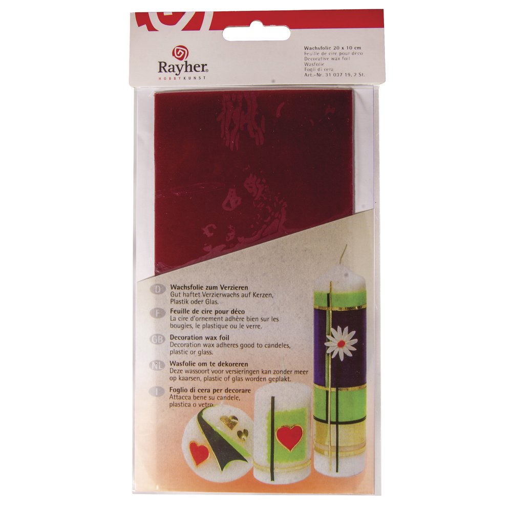 Rayher Transfer-Wachsplatten, 20x10 Cm – 2 Stück Im Set, Transparent