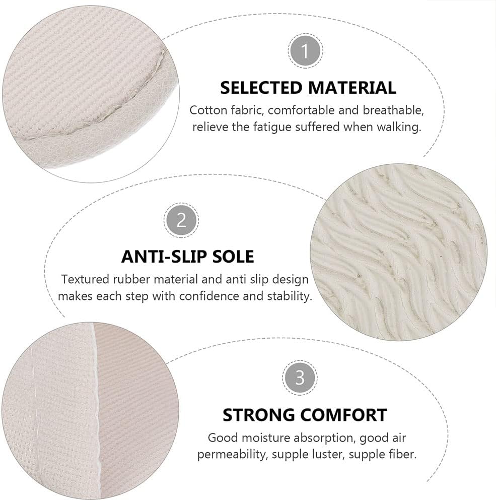 Beavorty 6 Pairs Disposable Slippers Spa Slippers Women Indoor Convenient Simple Guest Universal Hotel Home Travel