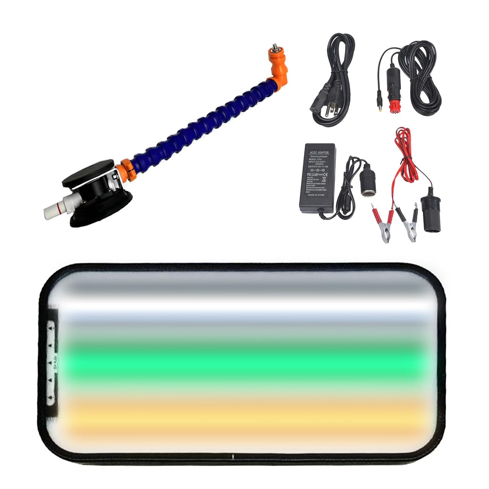 PDR Light Dent Repair Tools, Paintless Dent Repair Kit, with 40cm Dual-Purpose Stand, 9 Color Adjustable Lights, for Auto Body Dent Removal