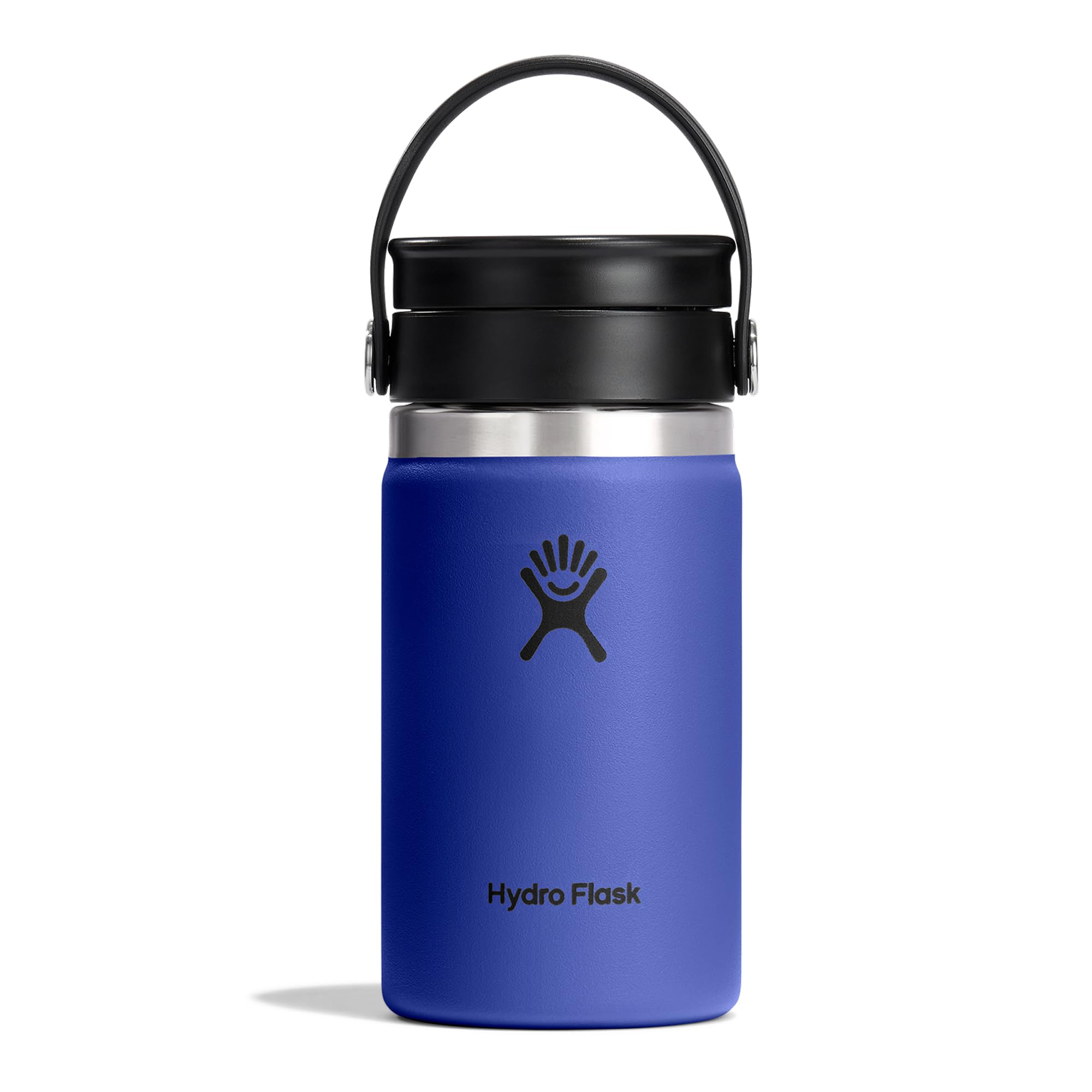 Hydro Flask – Wide Flex Sip Lid Coffee 355 ml (12 oz) – Leakproof, Insulated, Cupholder Compatible – Keeps Drinks Cold 24 Hrs & Hot 12 Hrs - Capri Blue