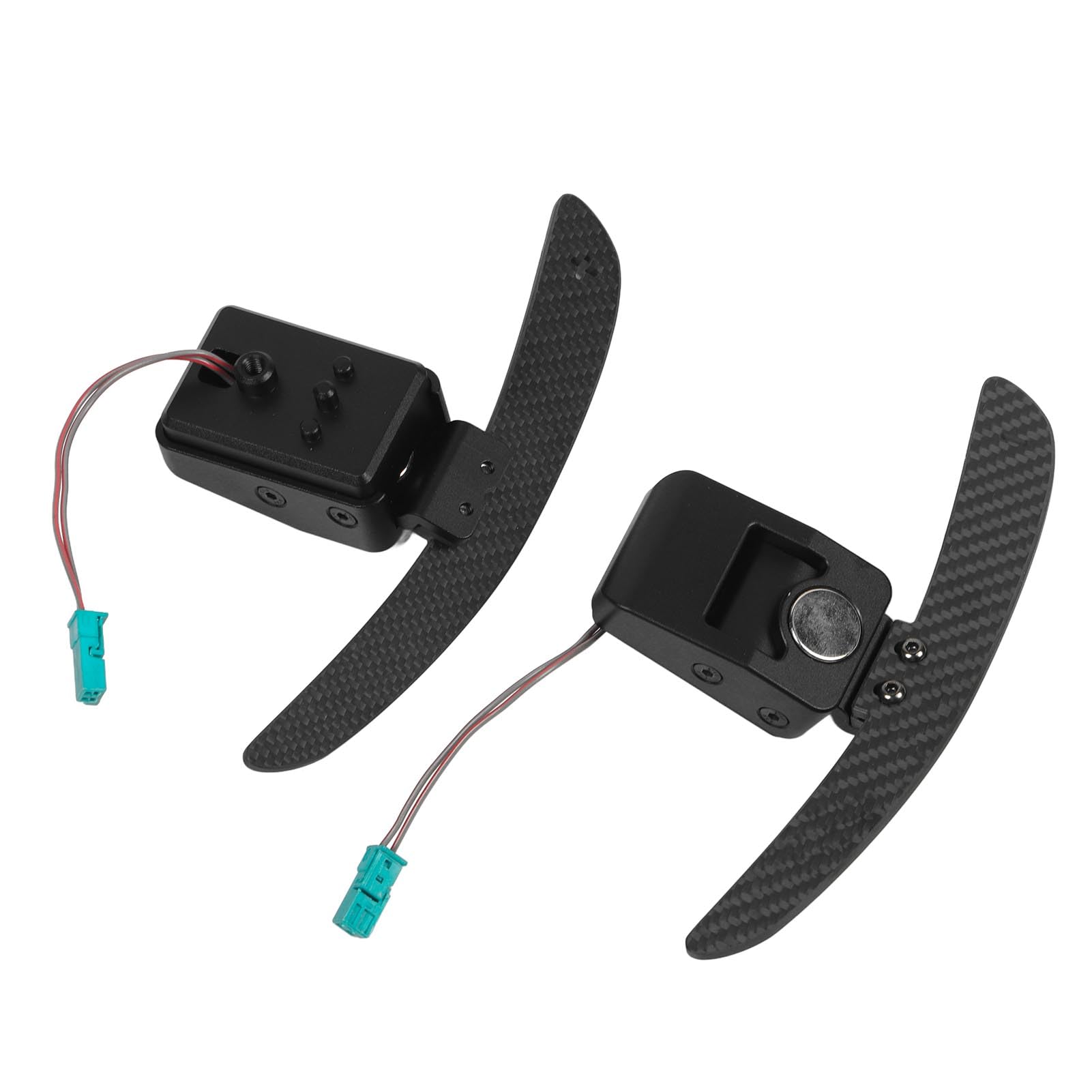 Leva de de Volante Magnética Fibra de Carbono 14cm | Extensiones de palanca de cambios, aleación de metal y fibra de carbono, de marchas interior, ajuste para vehículos G42