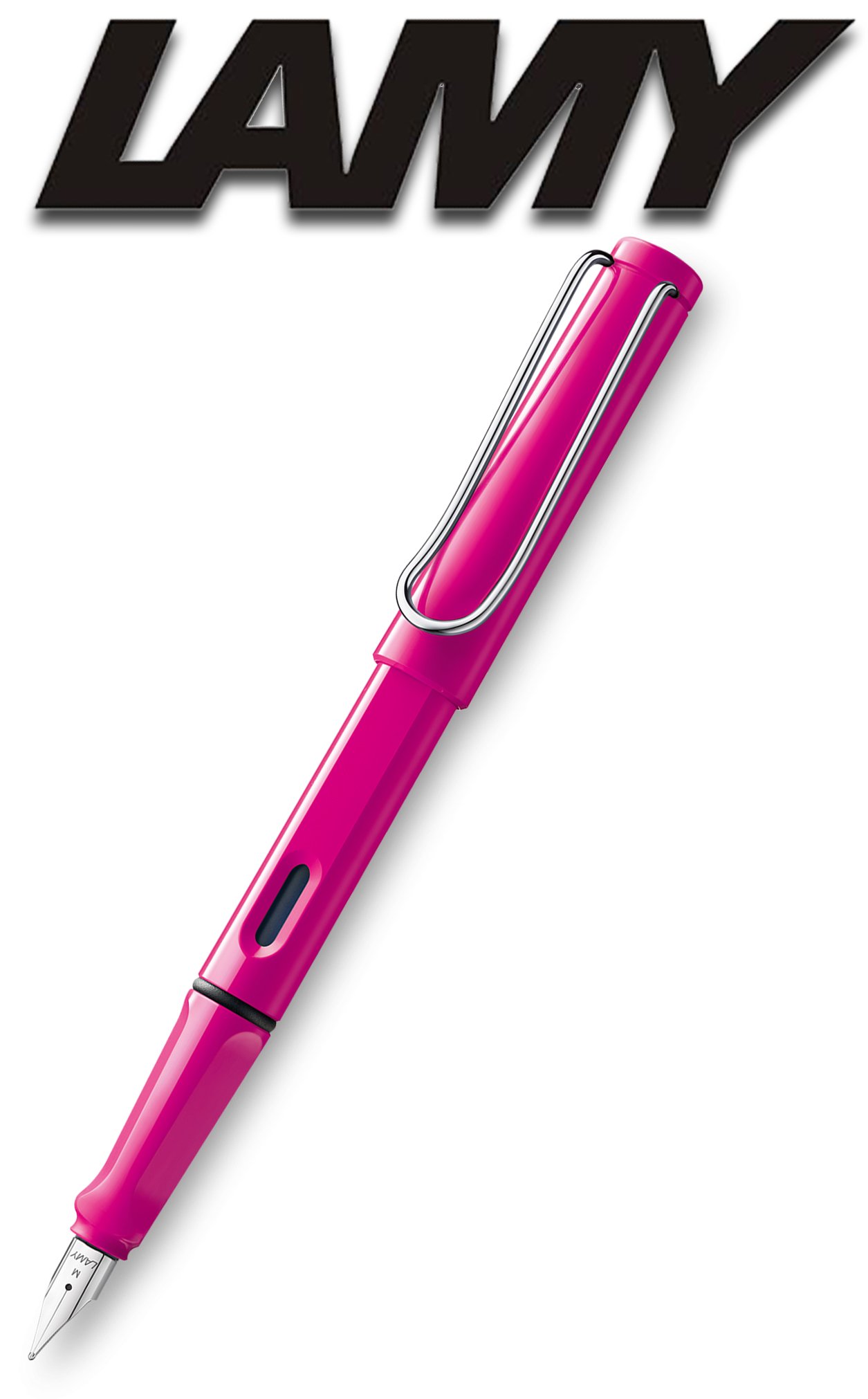 Lamy Safari Set [F?ller + Kugelschreiber + Tintenroller + Bleistift] (inkl. Ersatzminen + Patronen, Pink)