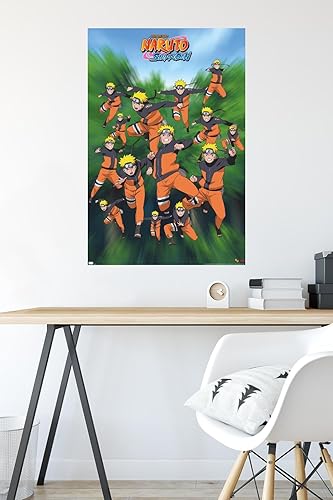 Miniatura 4 de Trends International Naruto Shippuden - Póster de pared de poses, 22.375 x 34 pulgadas, versión premium sin marco