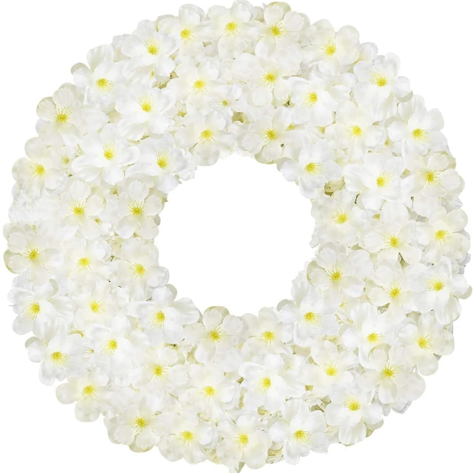 Sztuczne dekoracje kwiatowe, 180CM Dekoracja na przyjęcie domowe, Boże Narodzenie, ślub, sztuczny jedwab, rośliny do scrapbookingu(White)