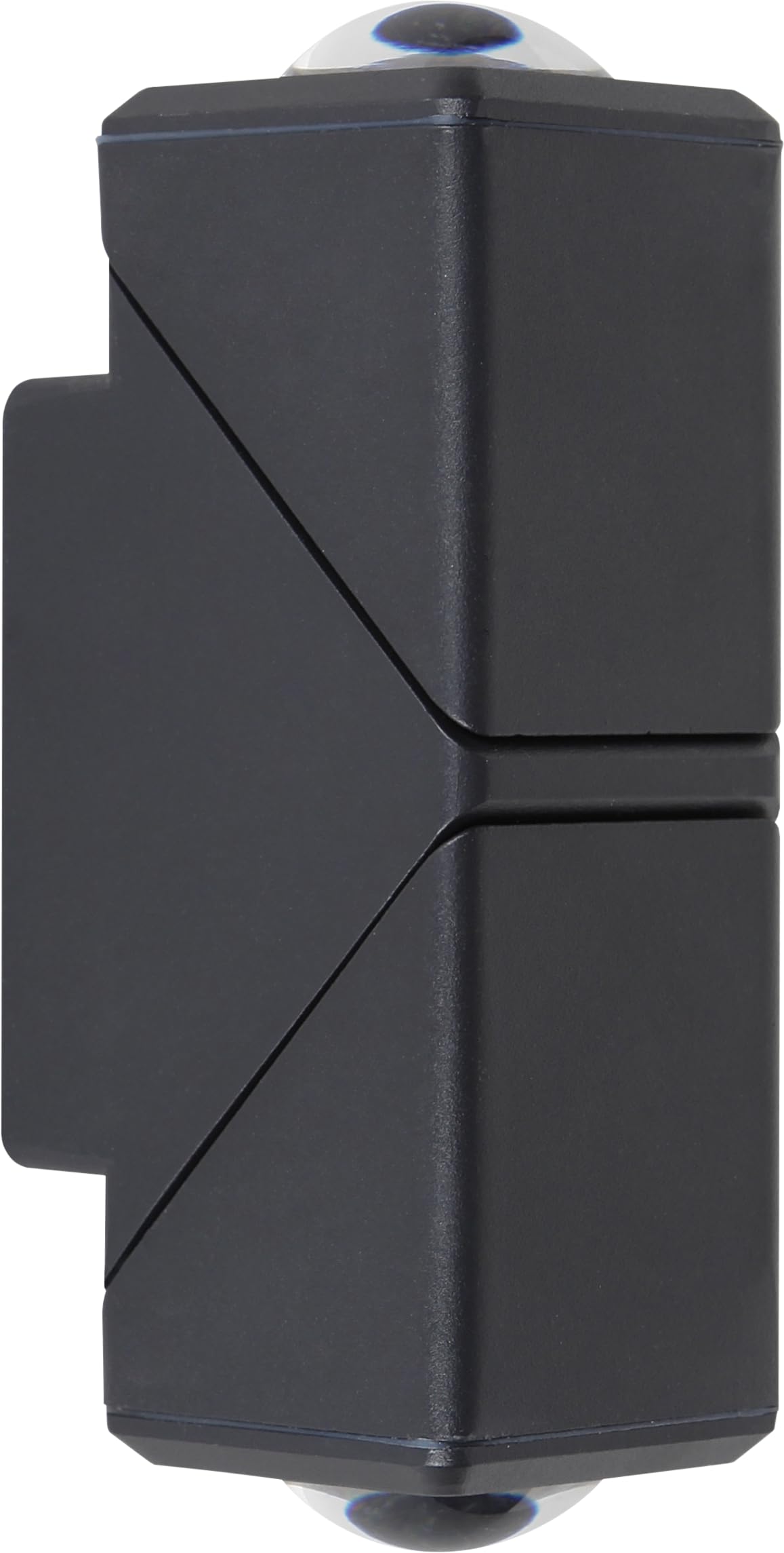Tekled Black Rotatable Cubes Outdoor Led Wall Light | 3000K Narrow Beam | Weather-Resistant Ip54 Adjustable Outside Light | For Facades Porches Garden Walls Patios Garages | 2 Lamp (Built-In Led)