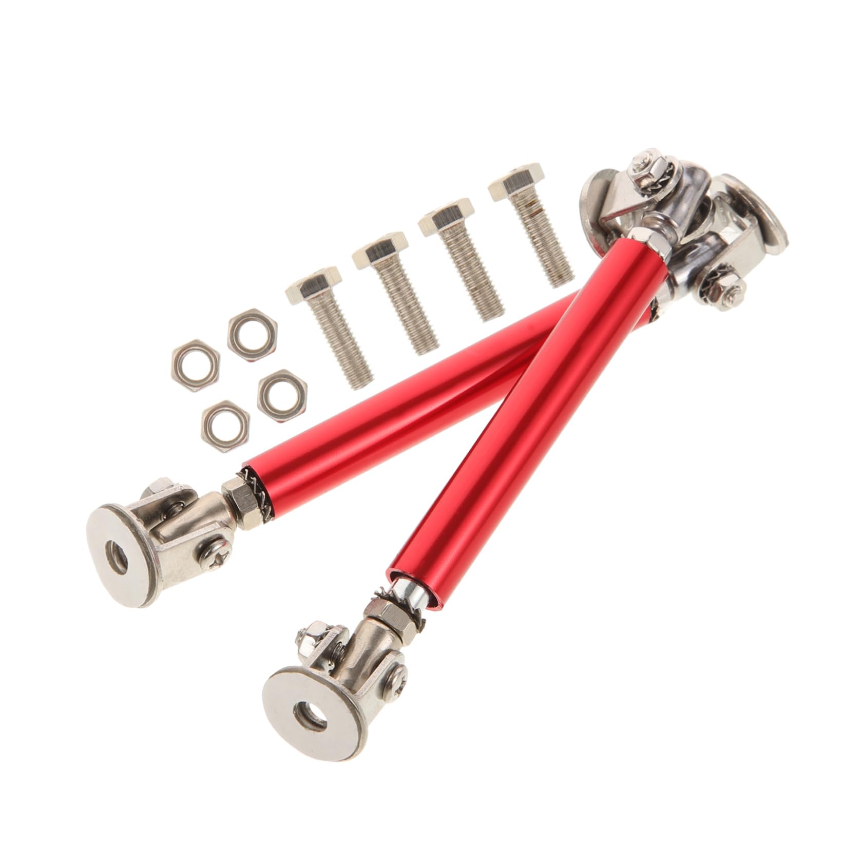 Aste Splitter Paraurti Anteriore In Alluminio Rosso - 2 Pezzi, 13cm, Per Tuning Auto - Foto 9