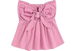 Women's Strapless Bow Tube Top In Flowy Chiffon