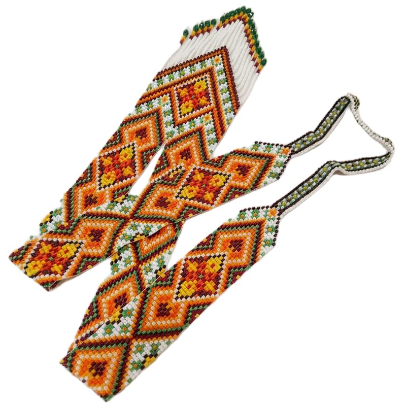 Collier ukrainien Gerdan en perles de rocaille multicolores, le bijou ethnique pour vos soirées