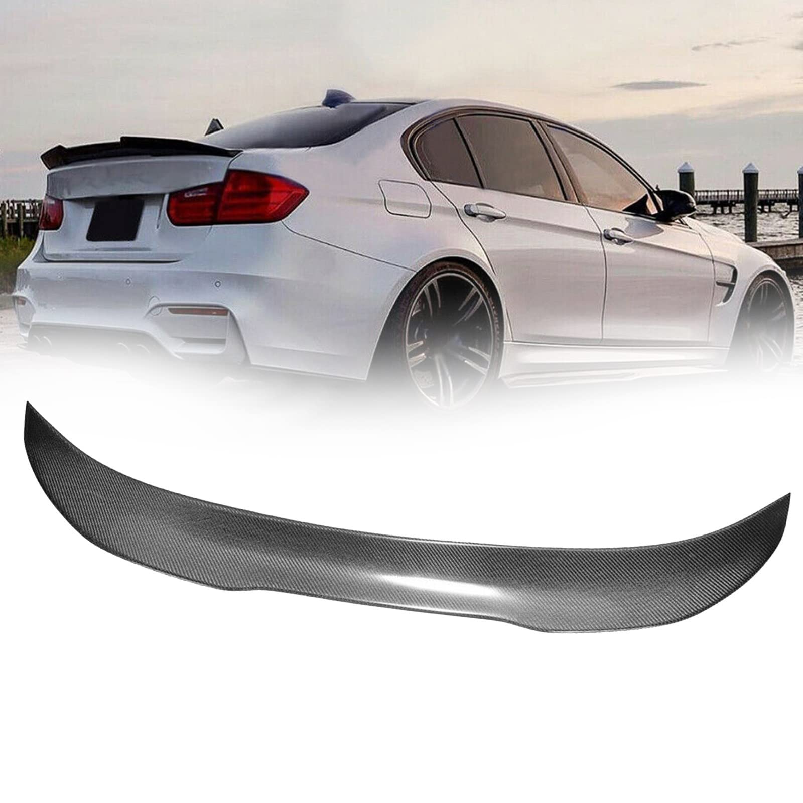 Aileron de coffre style PSM pour BMW Série 3 F30 F80 M3 Berline 2012-2018