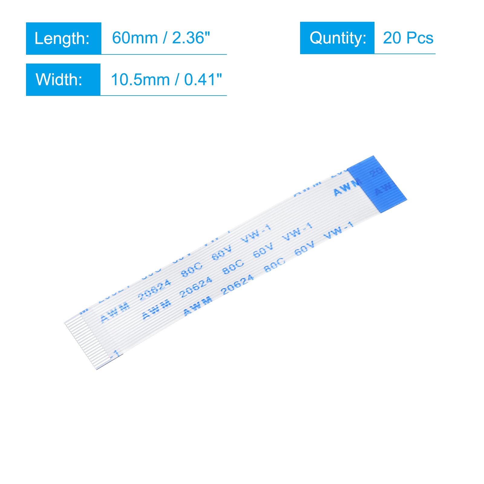 Amazon.co.jp: uxcell FFCリボンフラットフレキシブルケーブル LCD 3D