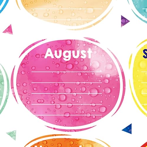 Miniatura 3 de Fancy Land Cartel de feliz cumpleaños de acuarela para decoración de tablón de anuncios de aula, 17 x 22 pulgadas