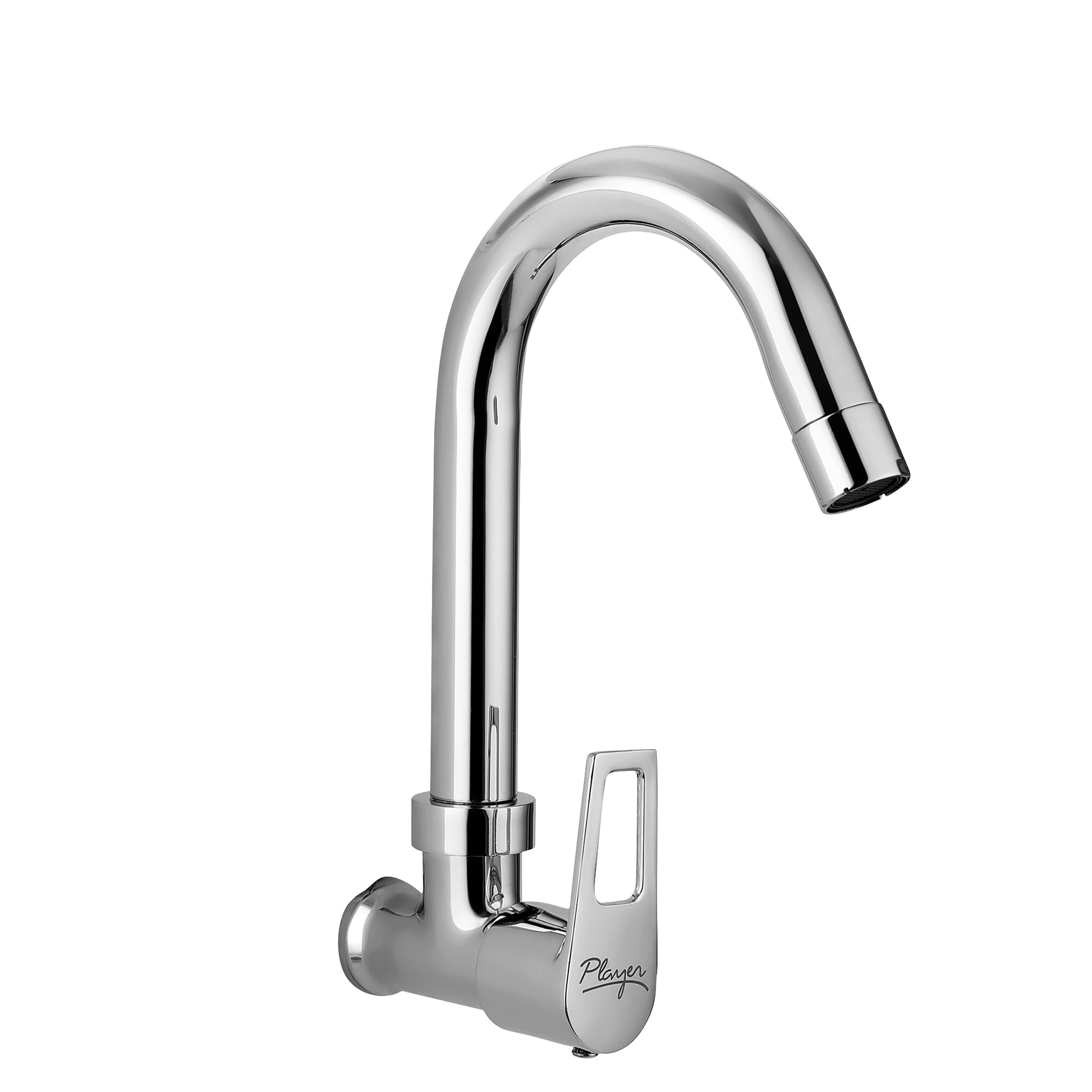 Player Sink Tap with Swinging Spout for Kitchen Sink | Slotted Handle | Brass with Chrome Finish (B0D6X29DN6) Amazon Price History, Amazon Price Tracker