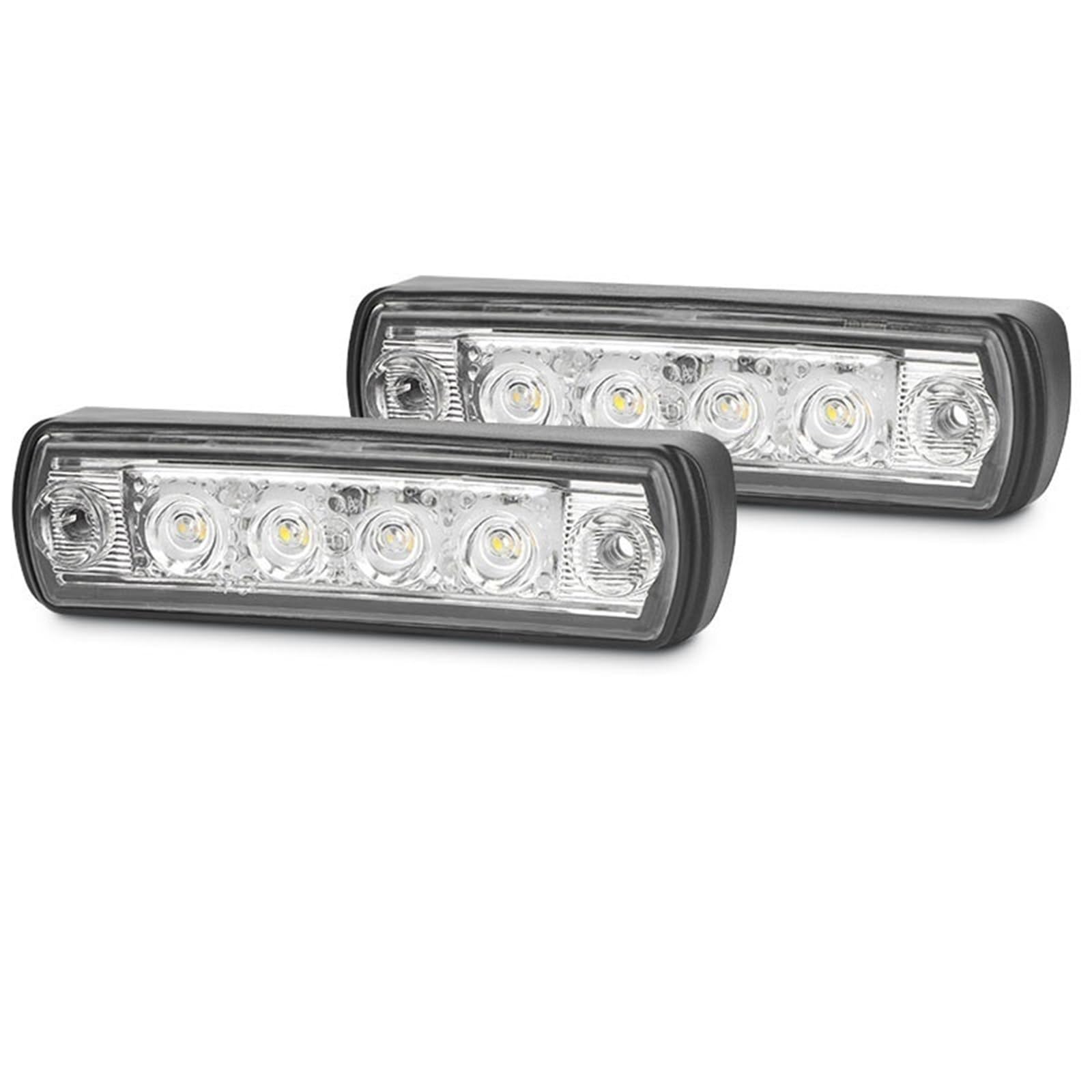 Luci Di Posizione Sul Tetto 2 Luci Parasole Da 24 V Uso Adatto Per MAN TGA TGL TGM TGS TGX, Luci Di Segnalazione For Tetto Cabina Camion, Lampade Parasole 81252606121 81.25260.6121(2pcs White)