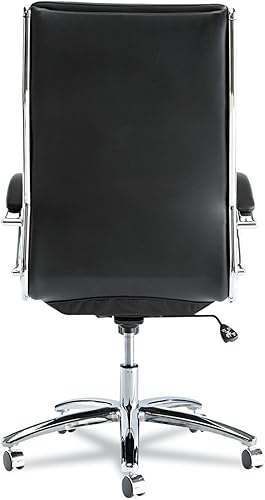 Miniatura 9 de Alera ALENR4119 Alera Neratoli Series - Silla giratoriainclinable con respaldo alto piel negra marco cromado