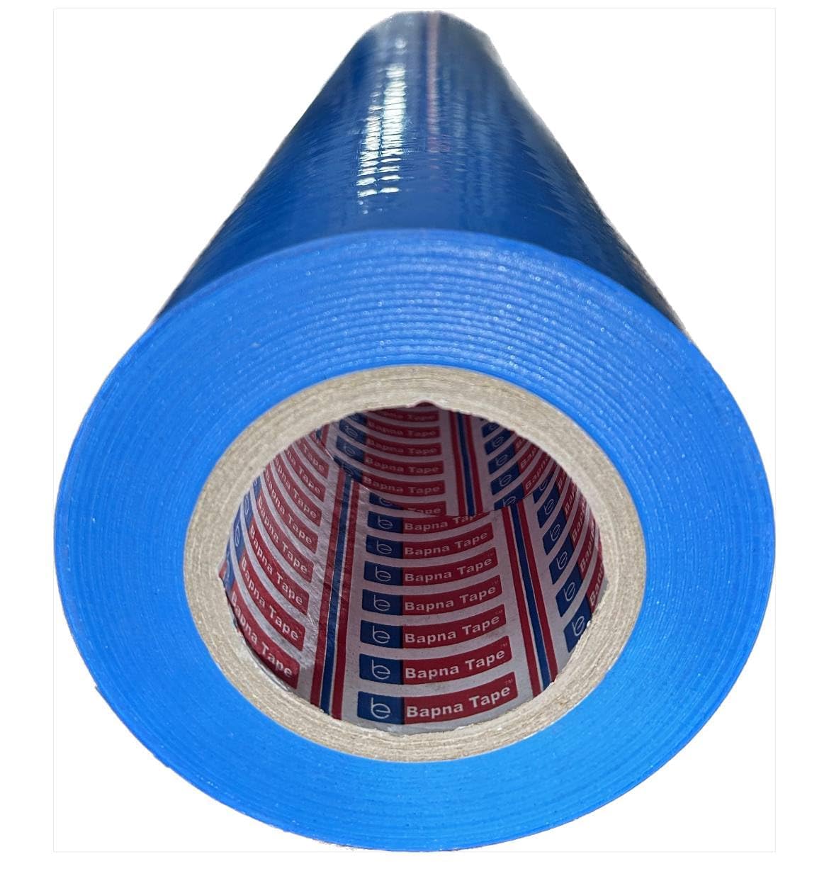 Bapna LDPE Surface Protection Tape Heavy Duty Surface Guard Film Masking Protection Tape Self Adhesive Scratch Dust Damage Protection Floor Wall Glass Metal Wood Transparent Blue Tape Wide Roll