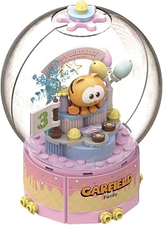 Pantasy Garfield Crystal Ball Series: Birthday Cake 115-Piece Building Block Toy