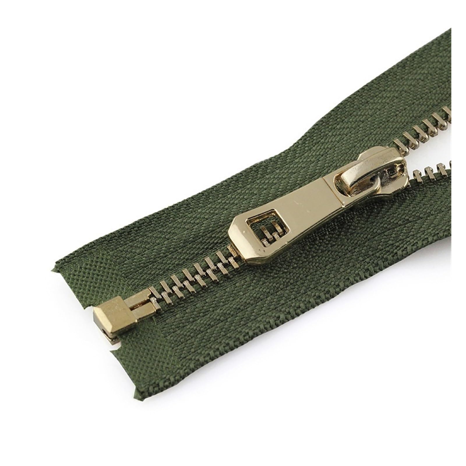 zamki do szycia, 5# Zamki błyskawiczne 55/65/75 cm Zamek błyskawiczny z otwartym końcem do samodzielnego szycia Akcesoria odzieżowe kurtki, płaszcza, odzieży, butów(Green,65CM)