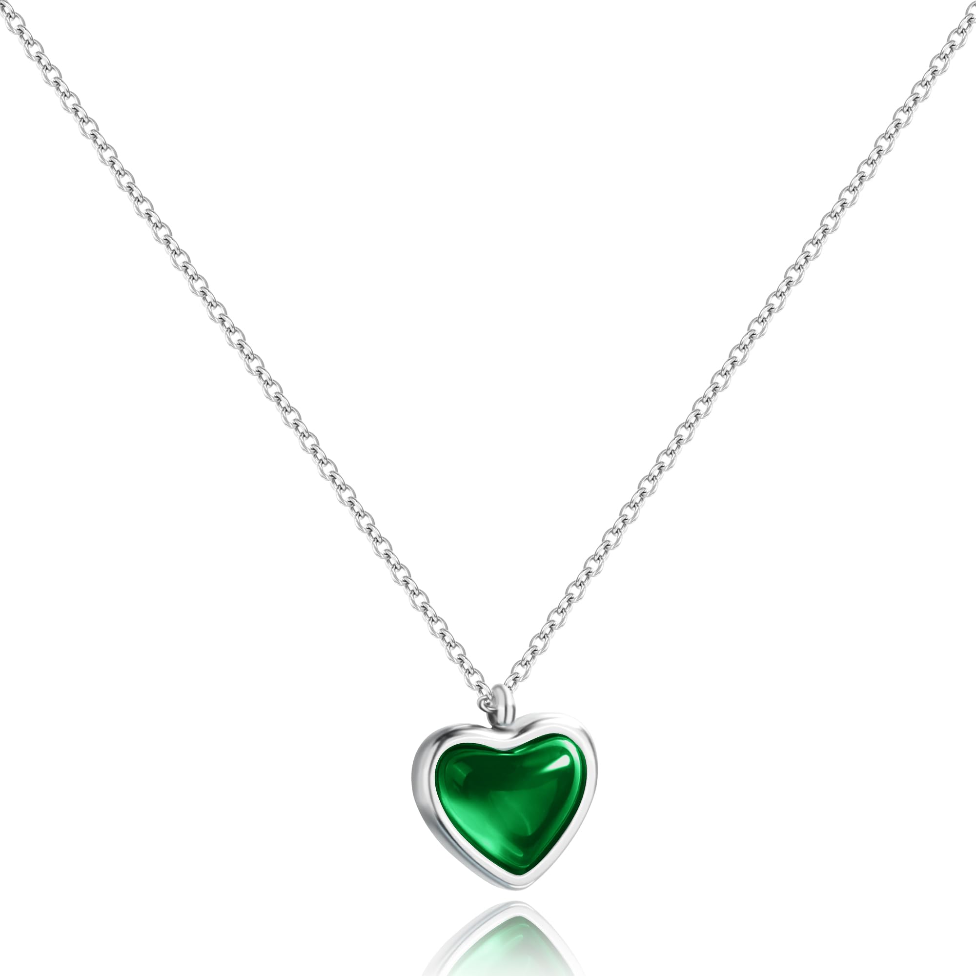 Green Heart Necklace