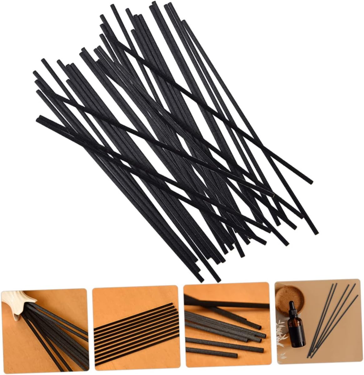 Healifty 300pcs Fragrance Diffuser Sticks Long Aroma Volatile Wands for Home Office and Bathroom Decoration for Essential Oils and Aromatherapy
