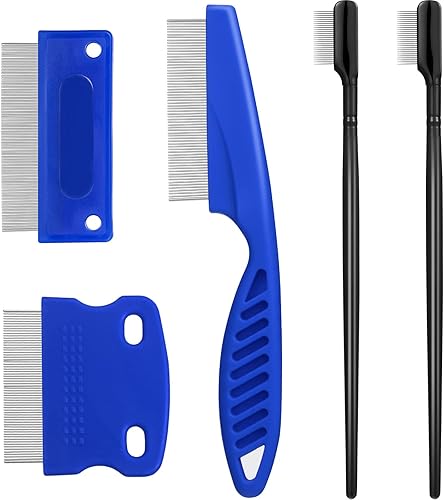 Peines para ojos de perro 5 peines para quitar manchas de desgarro peine de aseo de mascotas para perros pequeños eliminando suavemente la mucosidad