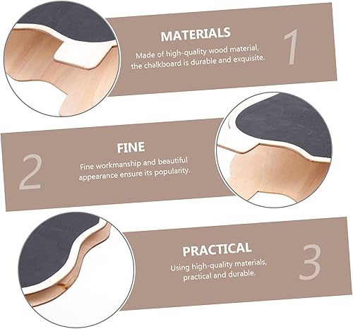 Miniatura 5 de Toyvian Pizarra pequeña pizarra de escritura de oficina, tablero de escritura de notas, pizarras de mesa, letreros de mesa Tablero de menú de