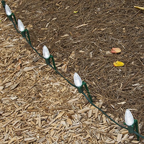 Holiday Joy Universal Light Lawn Stakes for Holiday String Lights on Yards, Driveways & Pathways - 8.5 inch Tall - New and Improved Model (100 Pack)