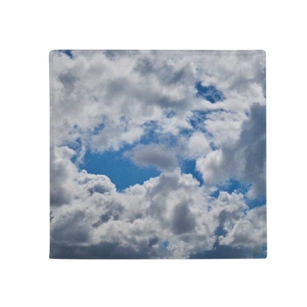 Tapis de sol bleu ciel imprimé nuage antidérapant lavable pour entrée de maison