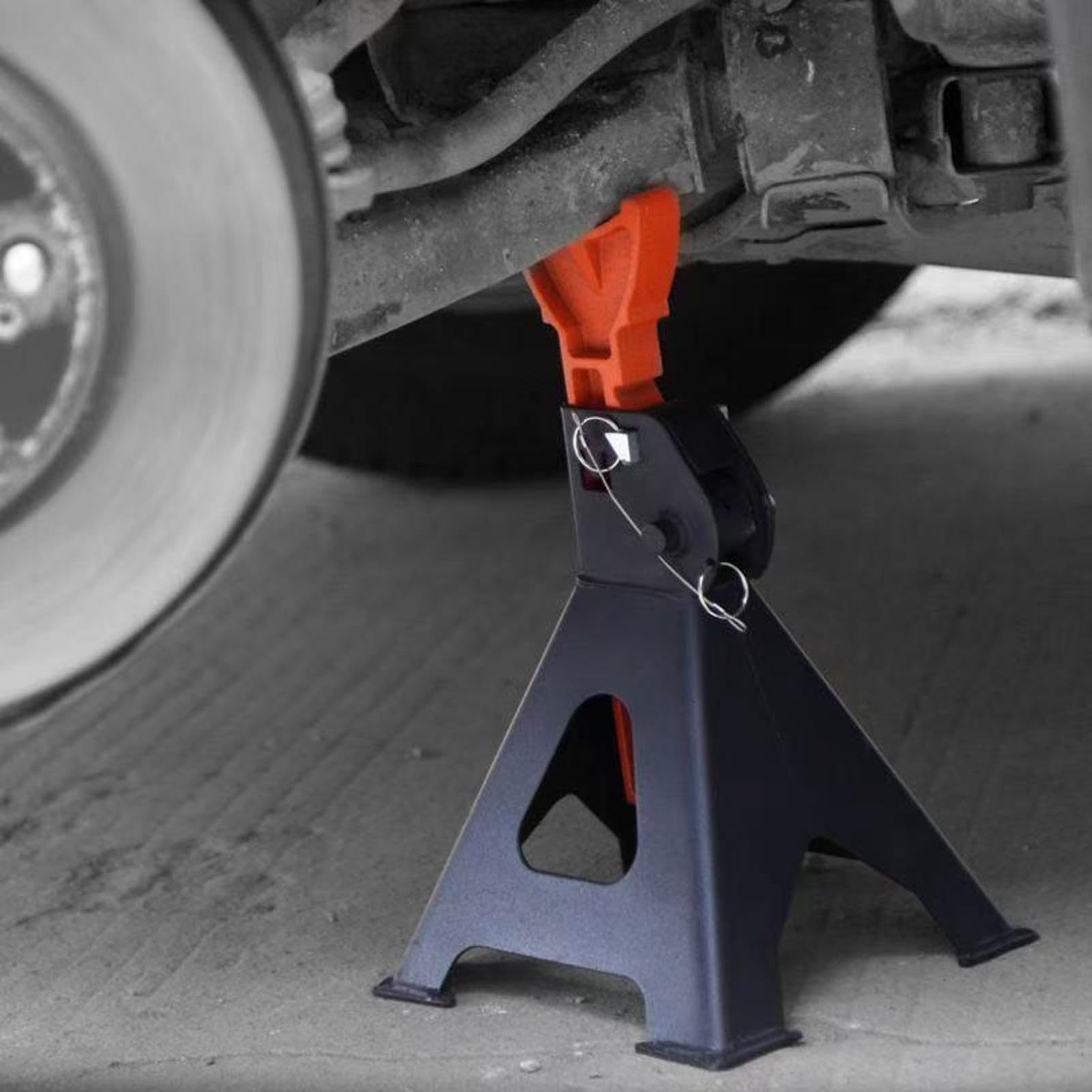 Cavalletti Da 6 Tonnellate Cavalletto regolabile in altezza per carichi | Supporto Sollevatore Veicoli Per Rimorchi Camion Veicoli Auto Barche Tosaerba SUV Moto Garage Casa