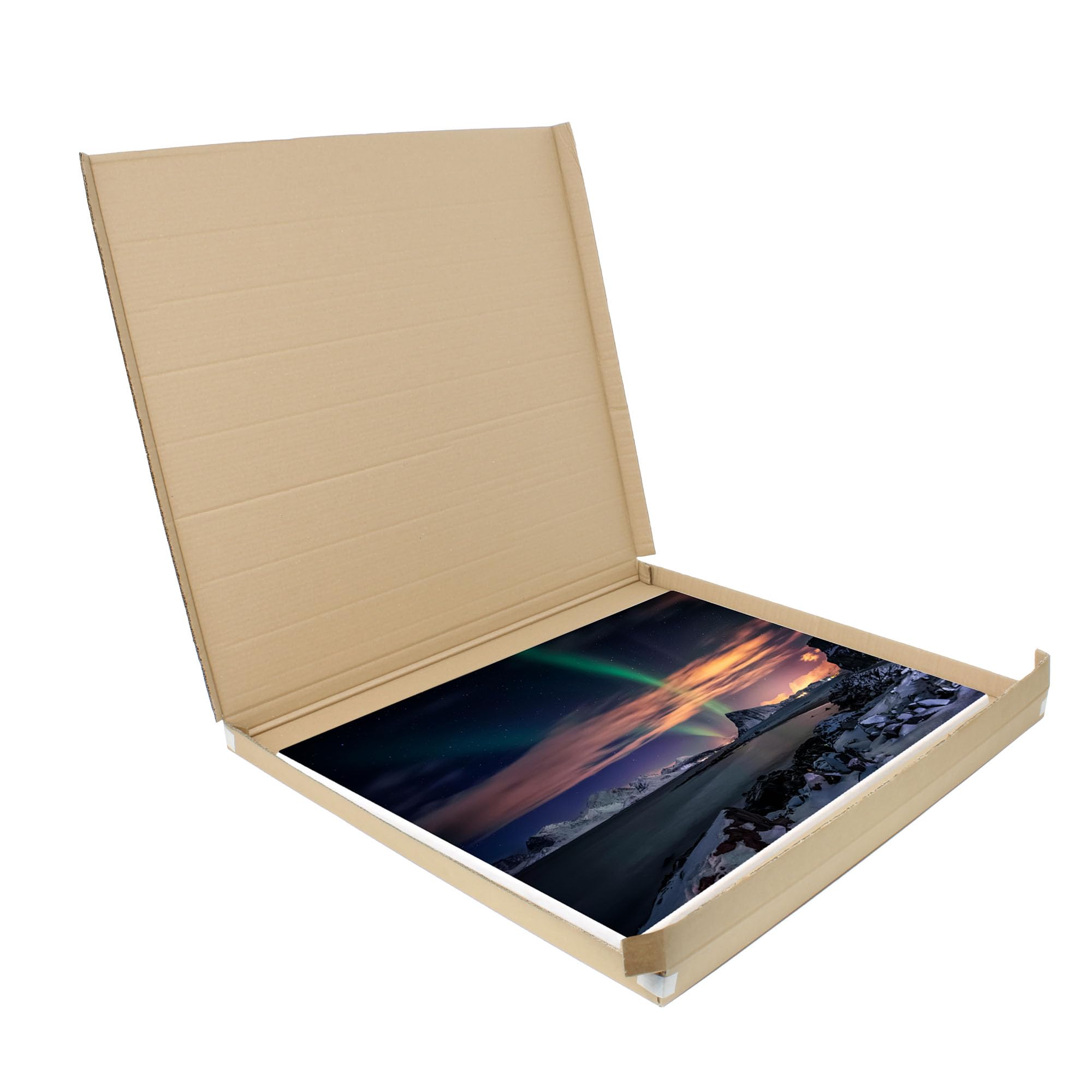 SelfHold Double Wall Canvas Cardboard Wrap Mailer - Ideal For Posting Picture Frame, Art, Canvas, and Etc (1200 x 500 x 50mm)