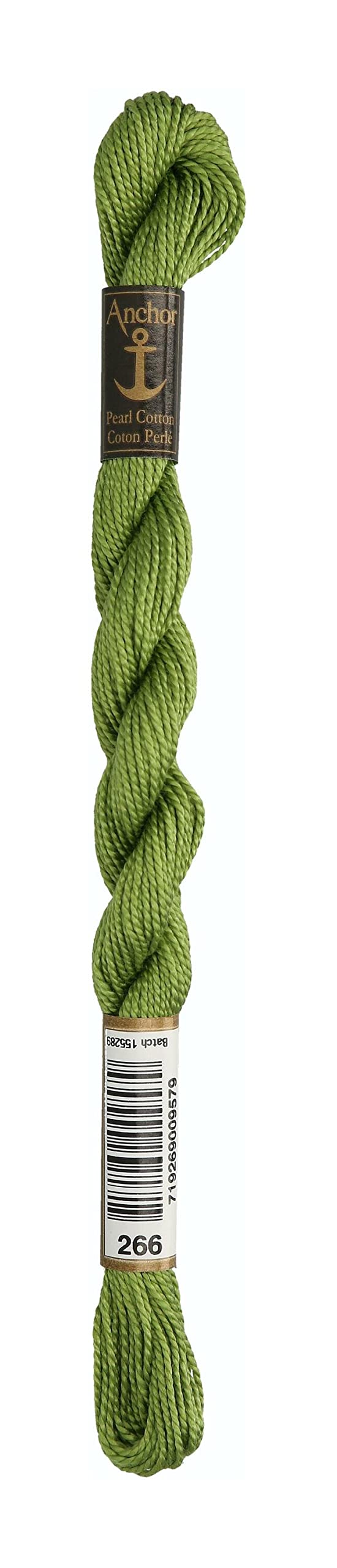 Anchor Embroidery Threads, 100% Cotton, Olive Green, Thickness 5, 21m, 7