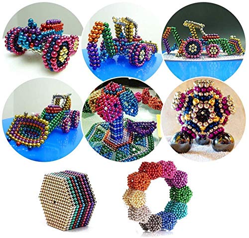 image for ROVFER Building Game 3 MM Magnetic Balls Sculpture Building Blocks Toy