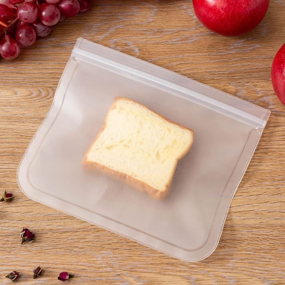 Sacchetti Per Alimenti 5pcs cucina in silicone alimentari sacchetto di stoccaggio contenitore riutilizzabile frutta vegetale stand up zip shut borse organizer Ziplock Bags